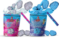 2 Pack Cotton Candy & Sour Blue Razz Splash Blastz Gushers 10oz Bundle