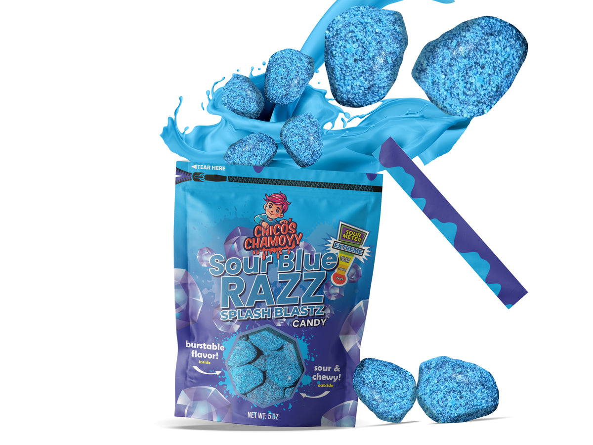 Sour Blue Raspberry Splash Blastz 5oz Gushers