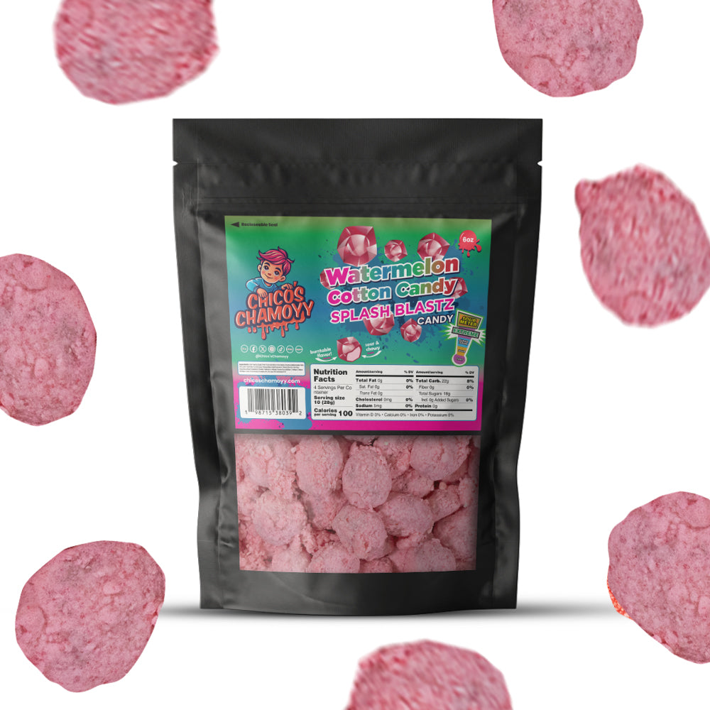 *NEW PRODUCT* Watermelon Cotton Candy Viral Gushers Splash Blastz 6oz Candy